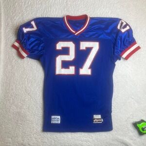 Vintage New York giants Rodney Hampton  #27 men's blue ripon‎ jersey nfl 90s L